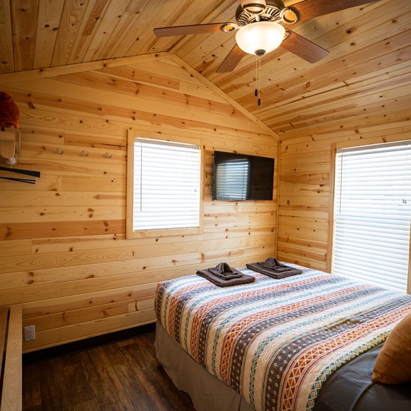 Deluxe cabin bedroom