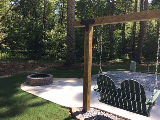 KOA Patio Sites in new section in rear of park