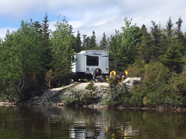 Private, Water/electric site along the shoreline.