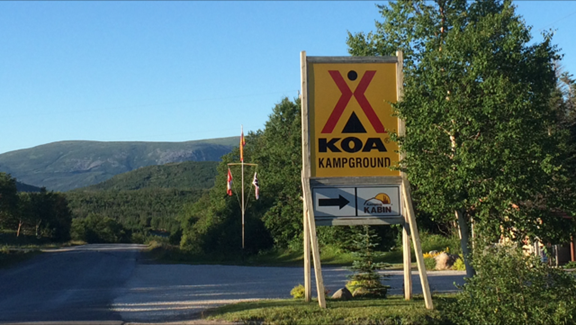 Campground located in a small valley only minutes from the towns.