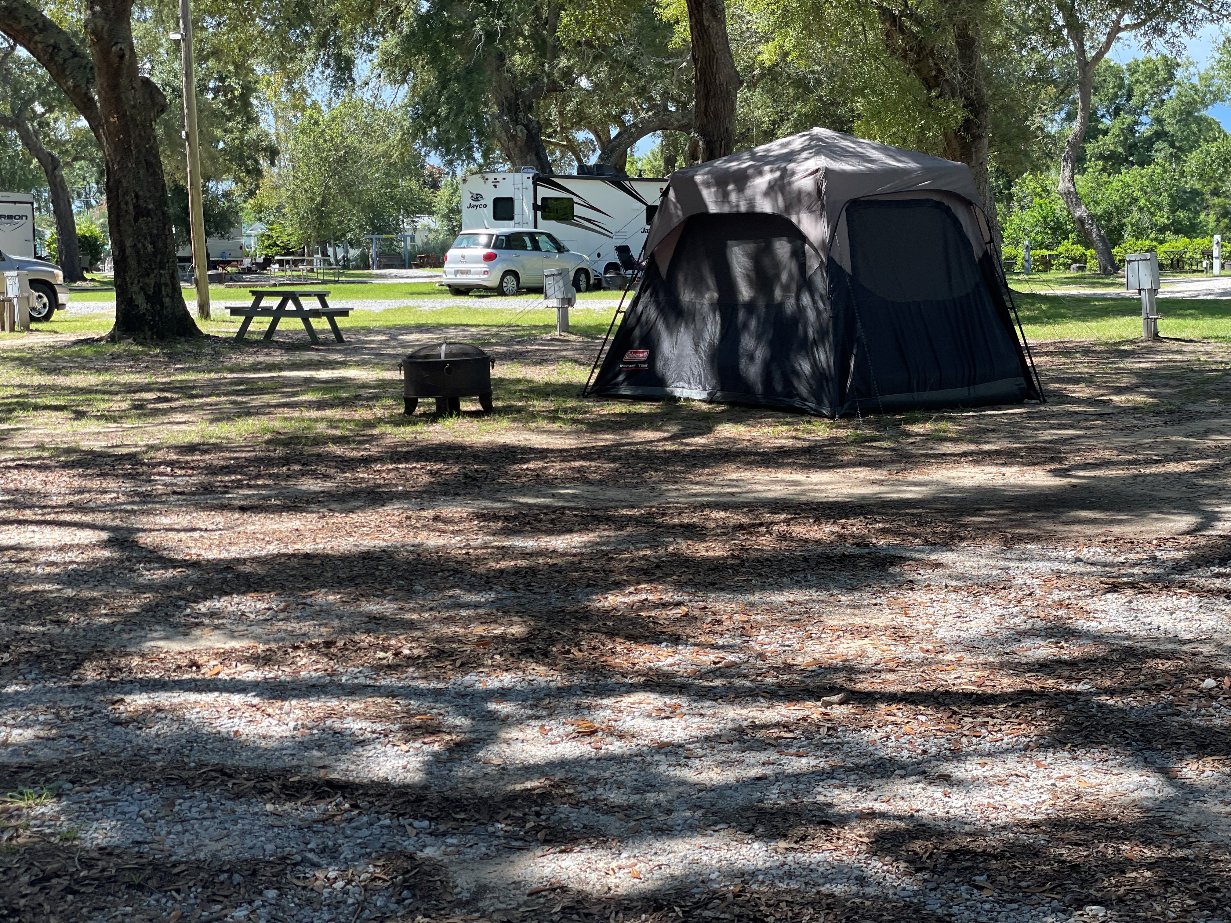 Tent sites b row