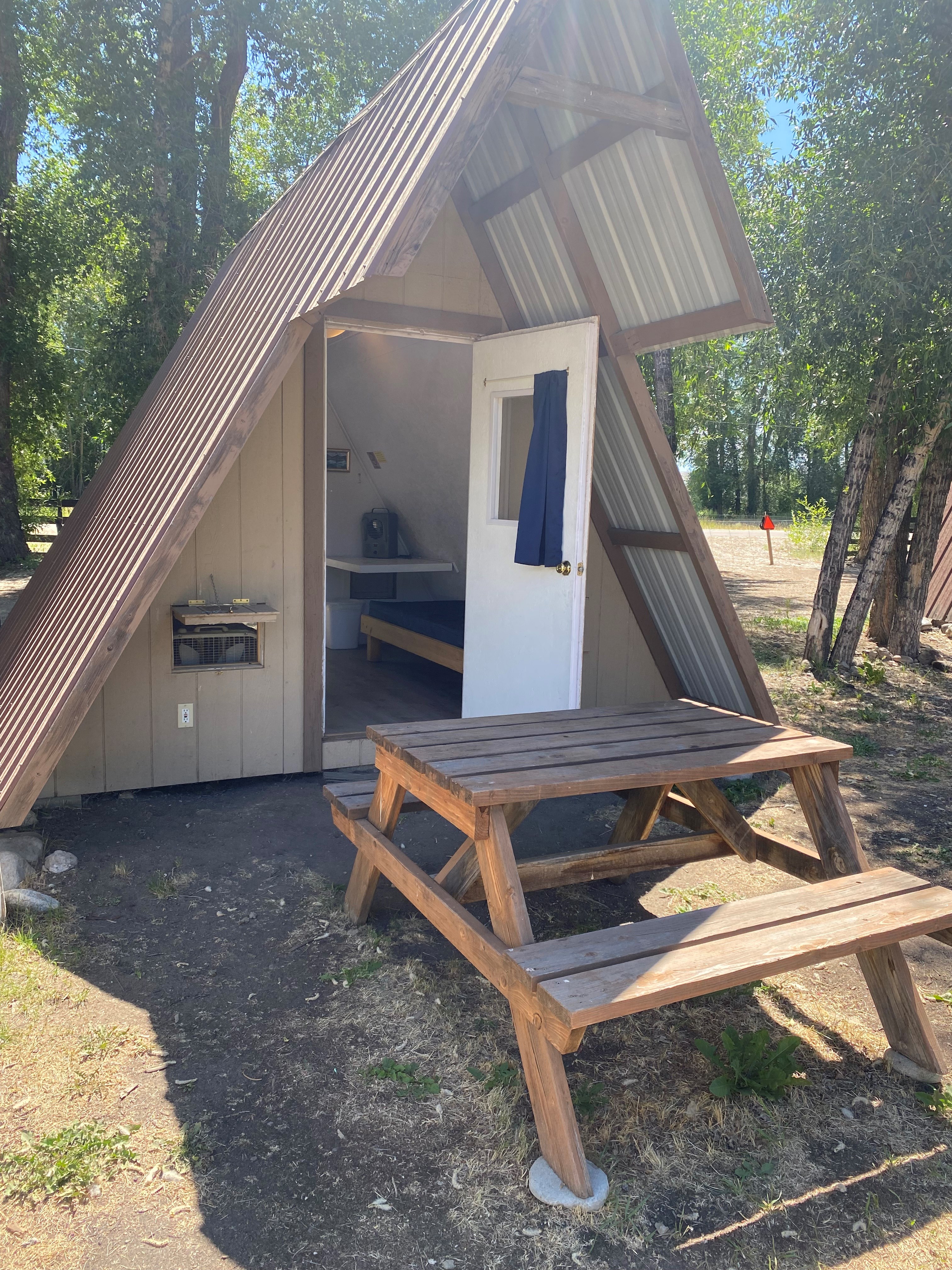 A frame cabin