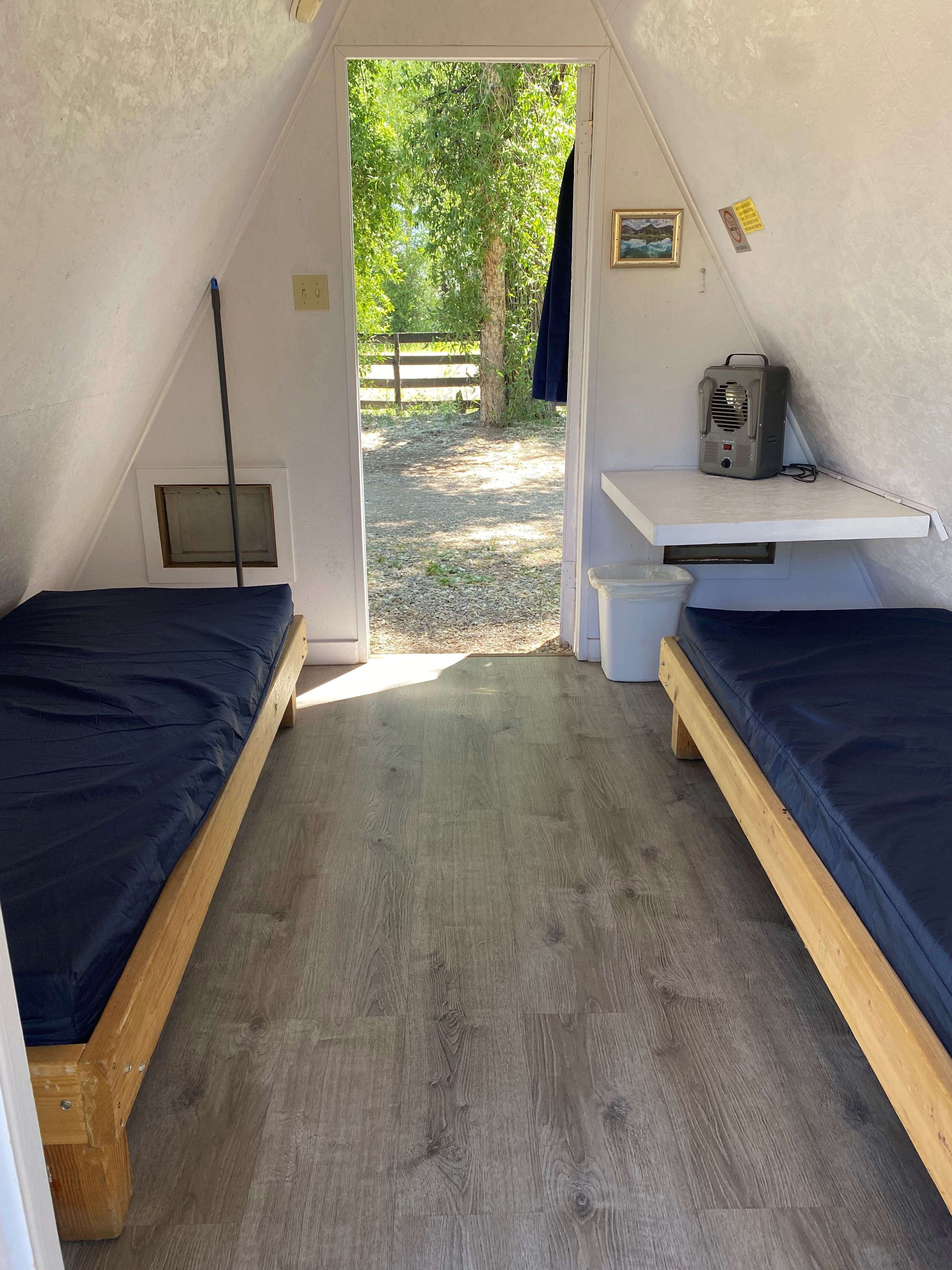A frame cabin