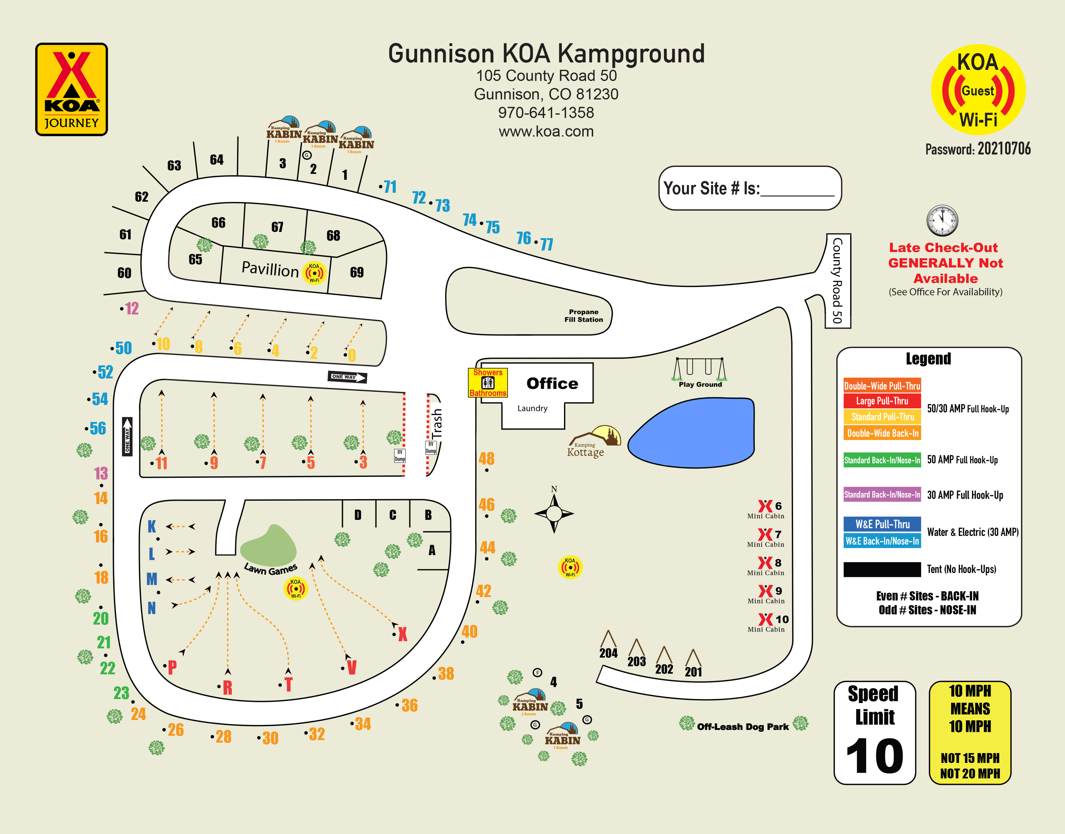 Campground Site Map