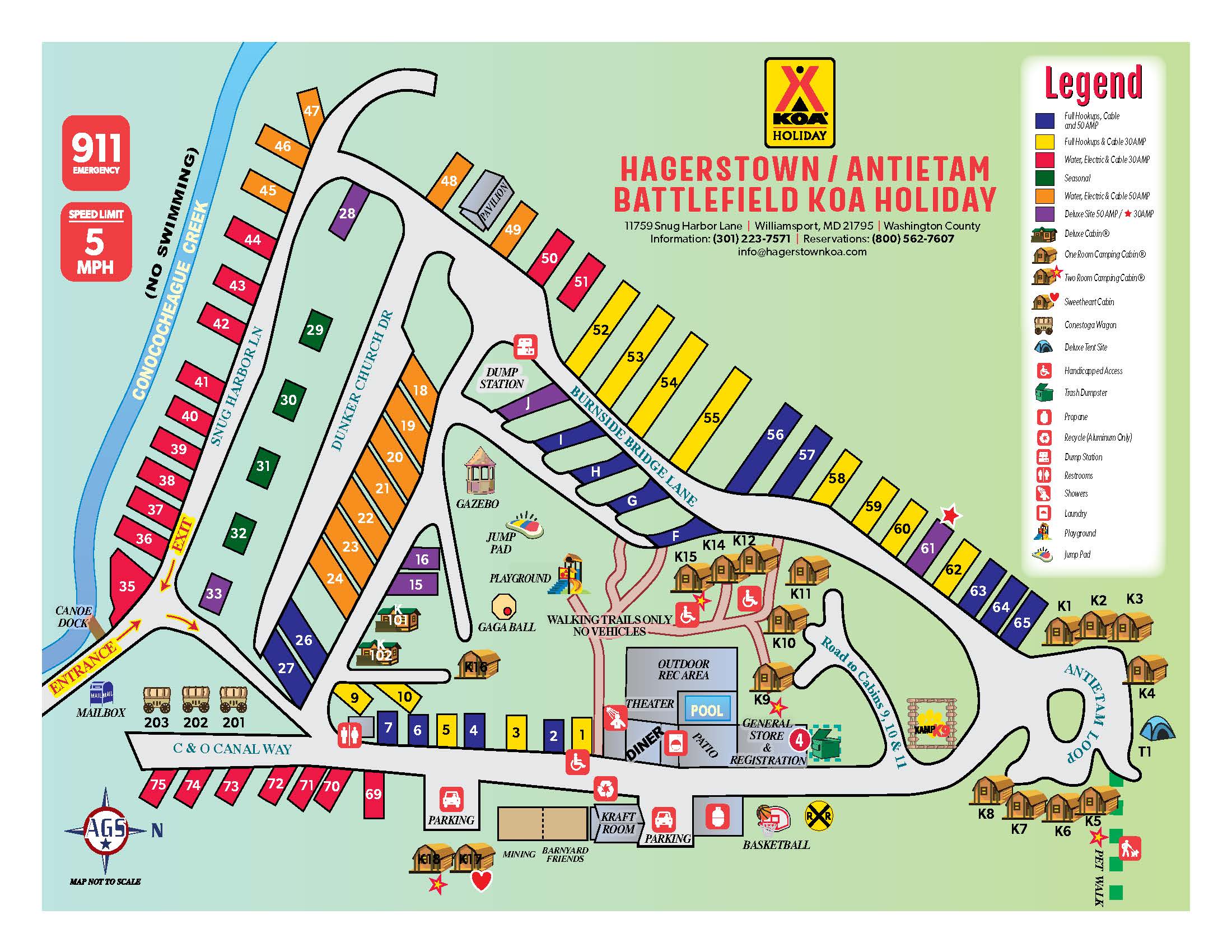 Campground Site Map