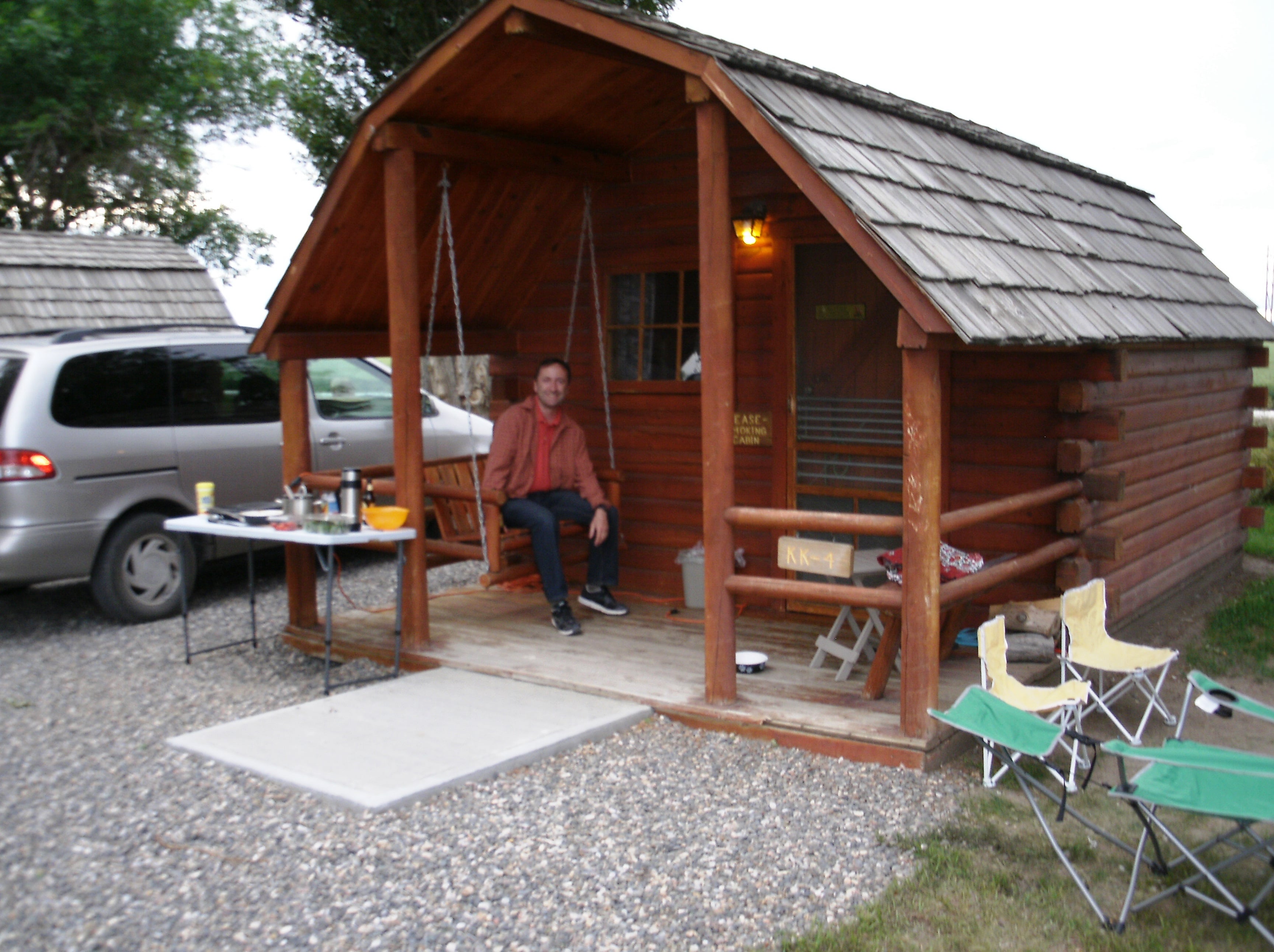 No RV, No Problem!  Stay in our cozy one room cabin.