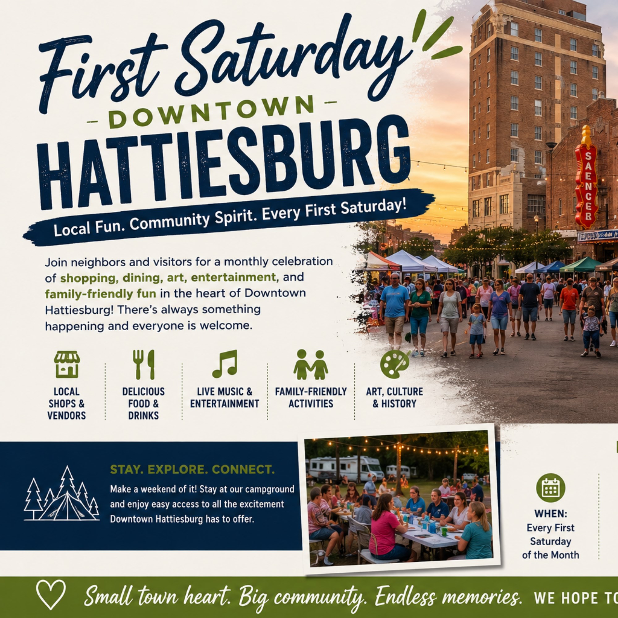 Downtown Hattiesburg First Saturday Photo