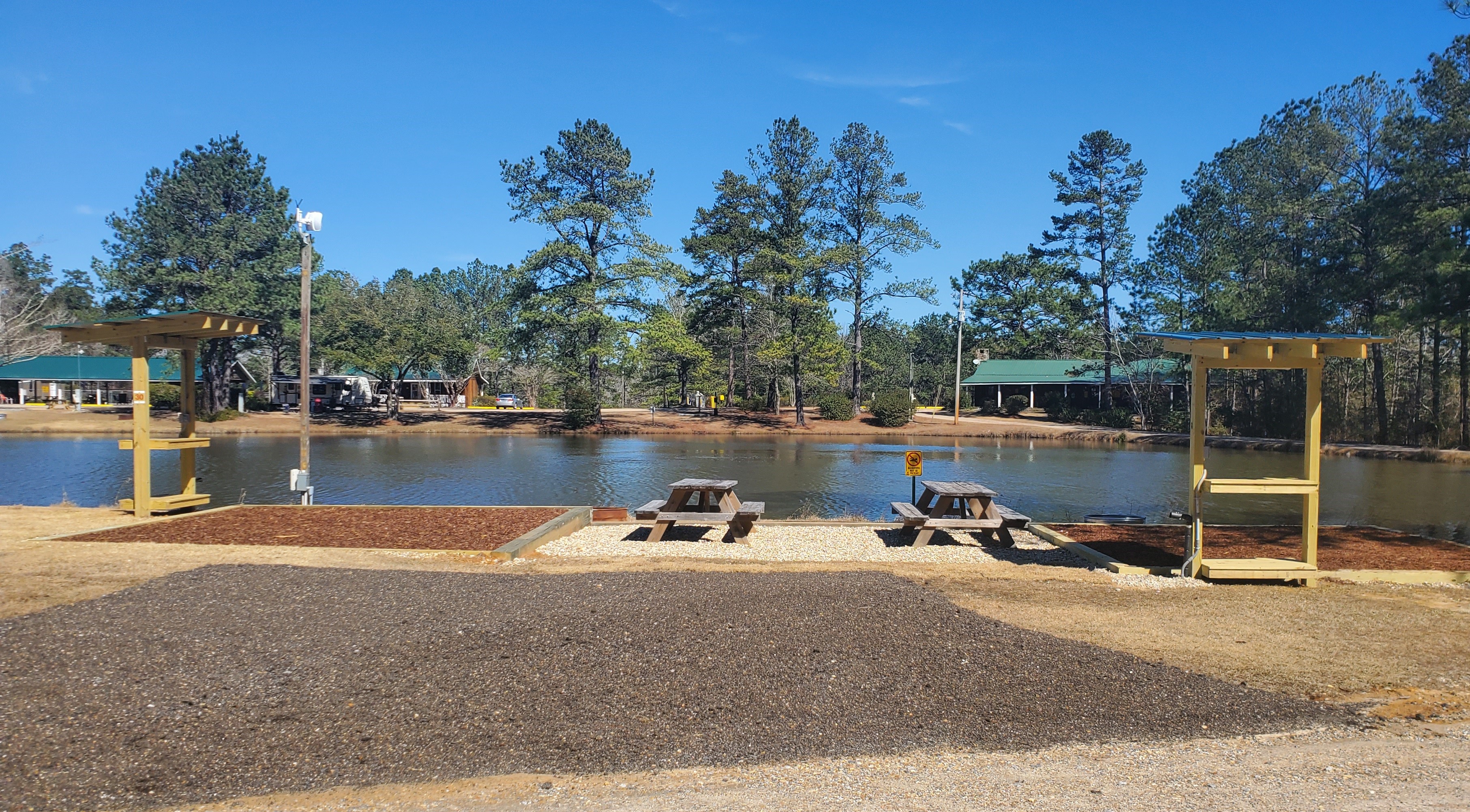 Lakeside tent sites
