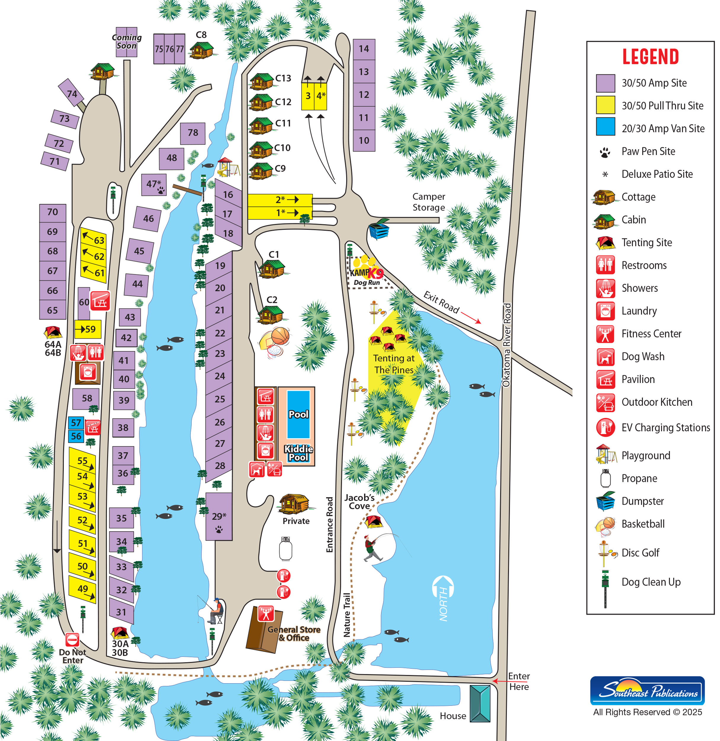 Campground Site Map