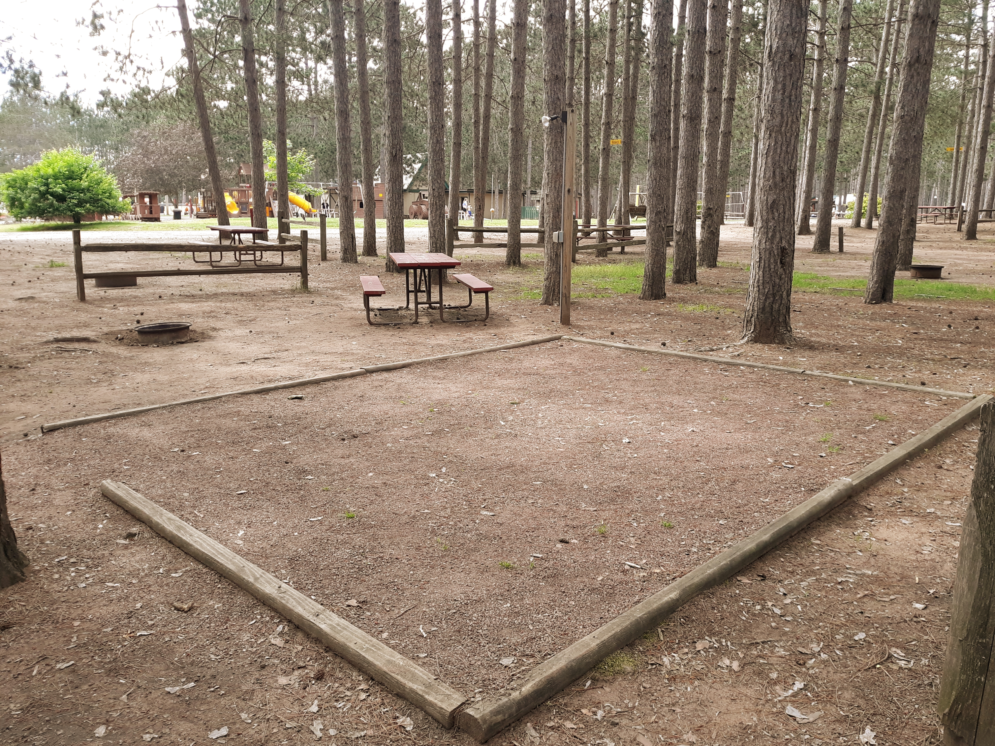 Our spacious Deluxe Tent Sites with electric!