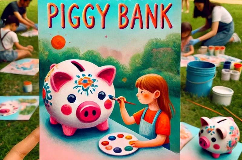 Paint Your Own Piggy Bank Photo