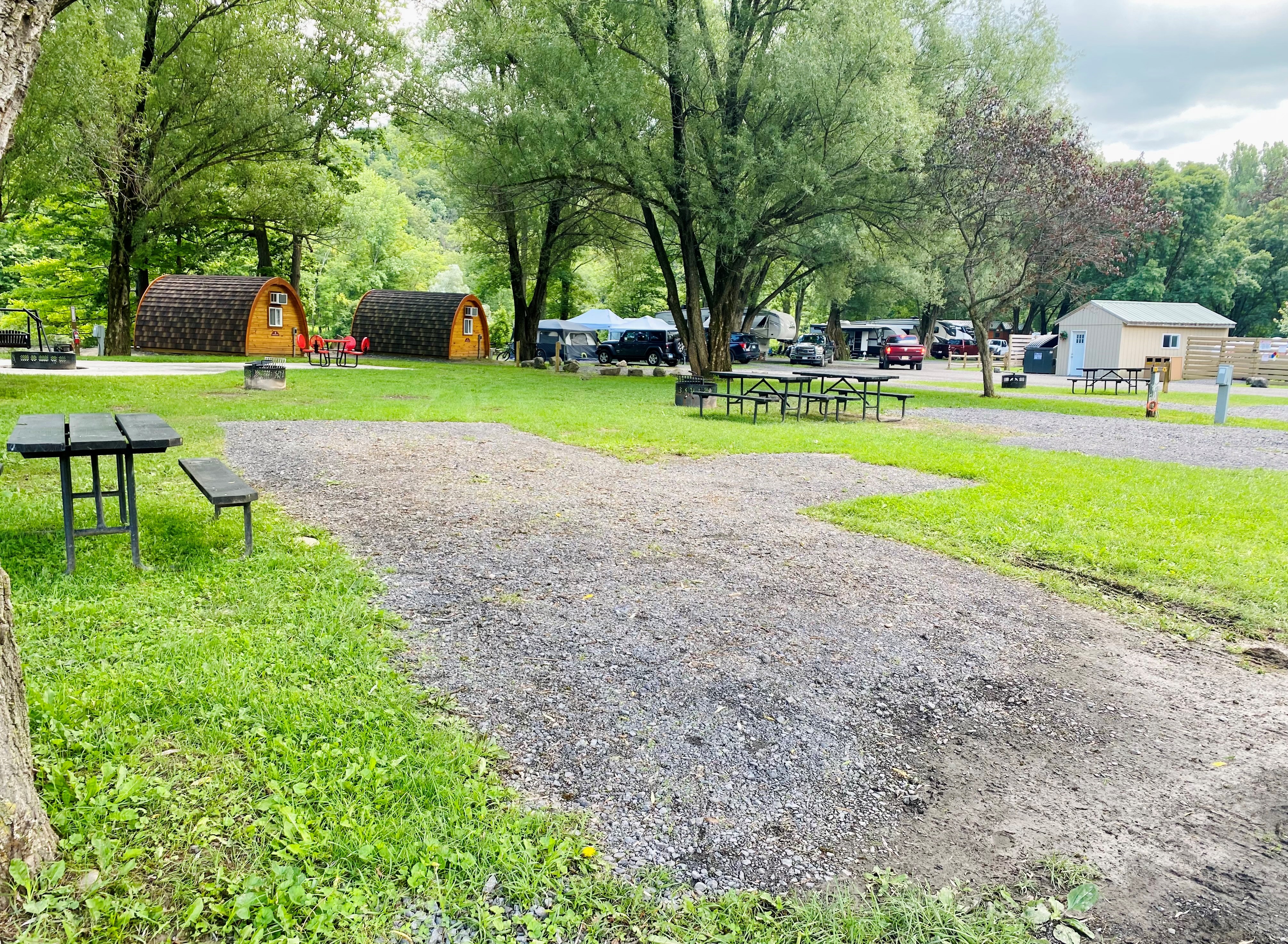 Pull In Water Electric RV Site, 30amp