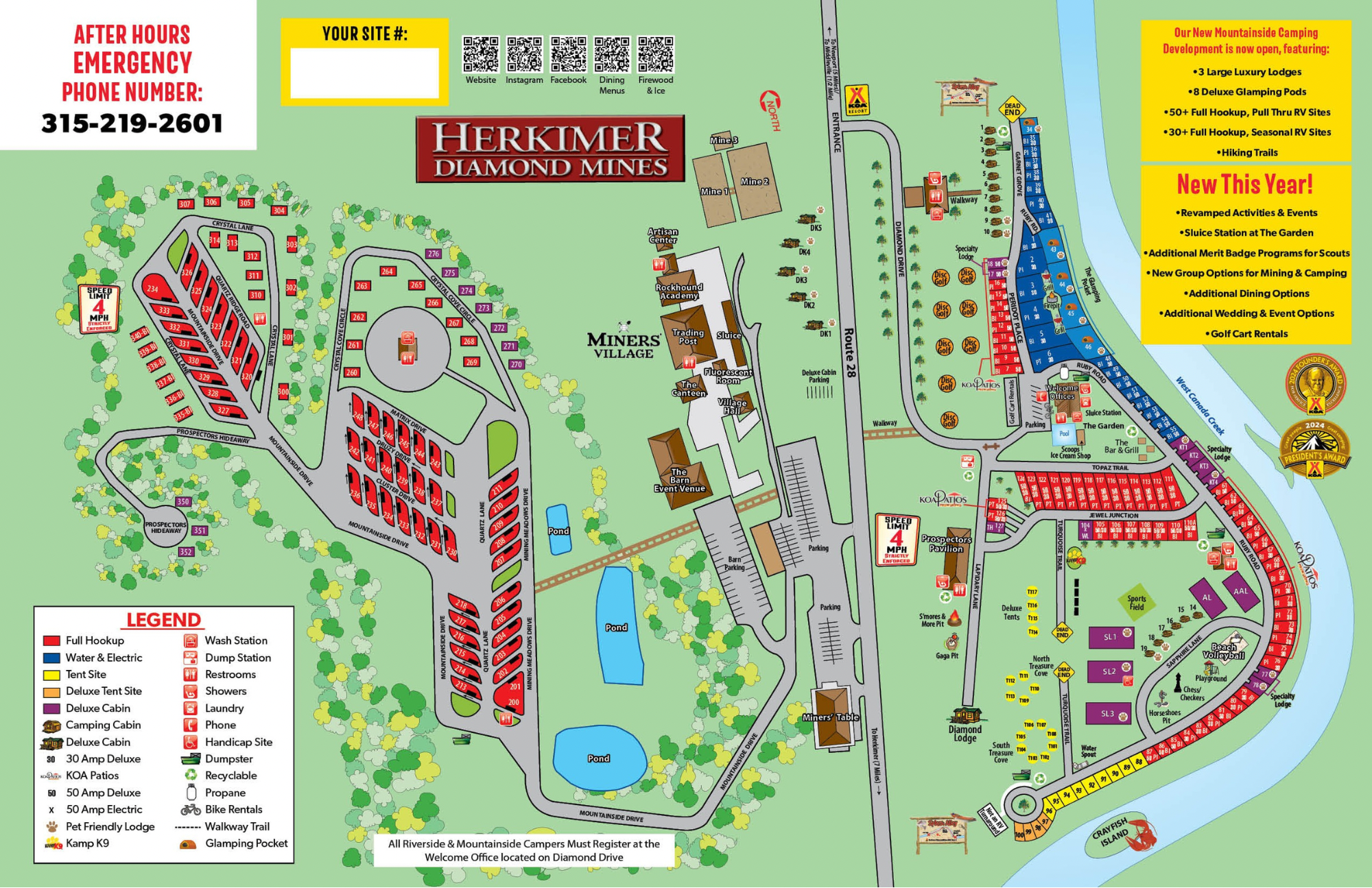 Campground Site Map