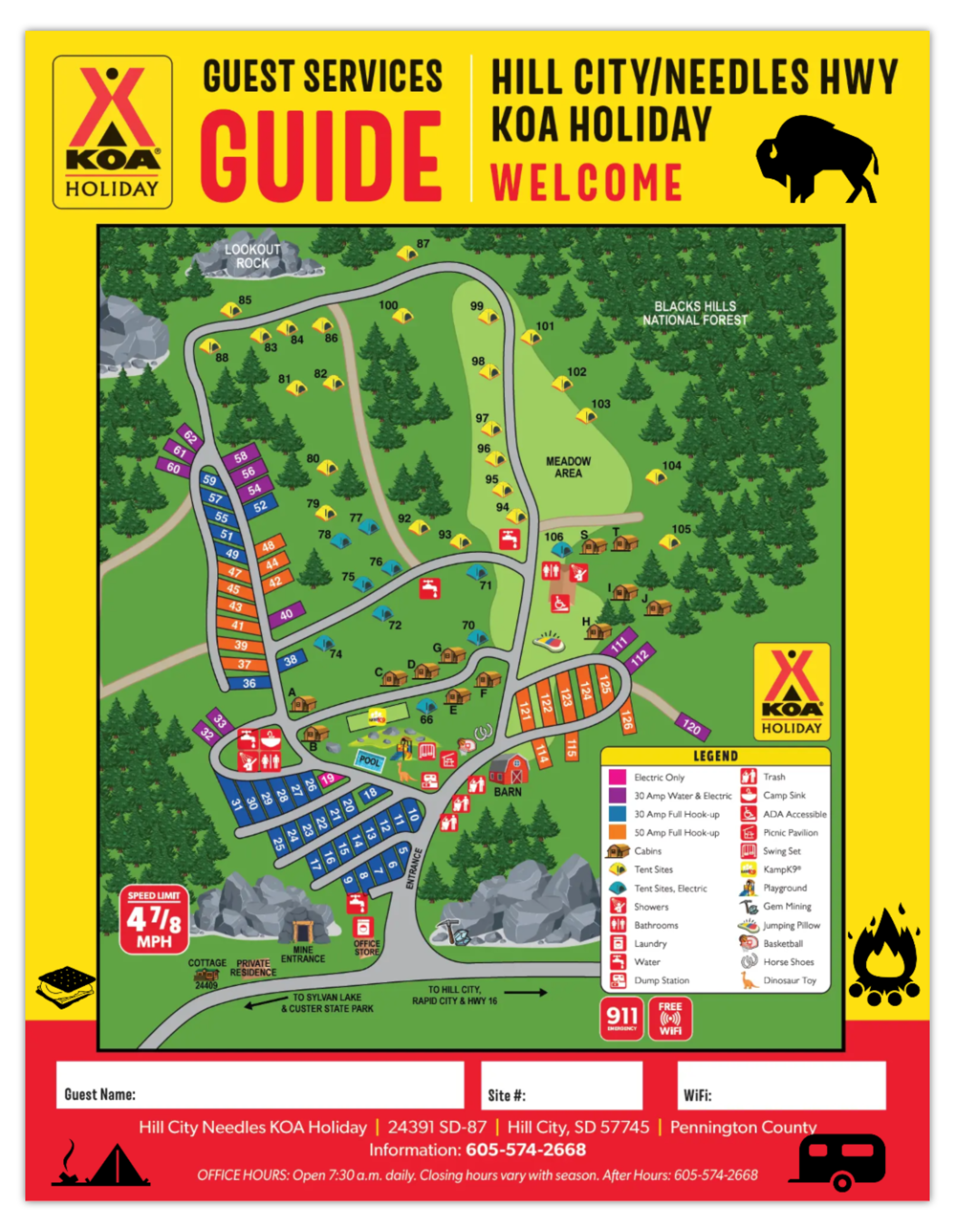 Campground Site Map