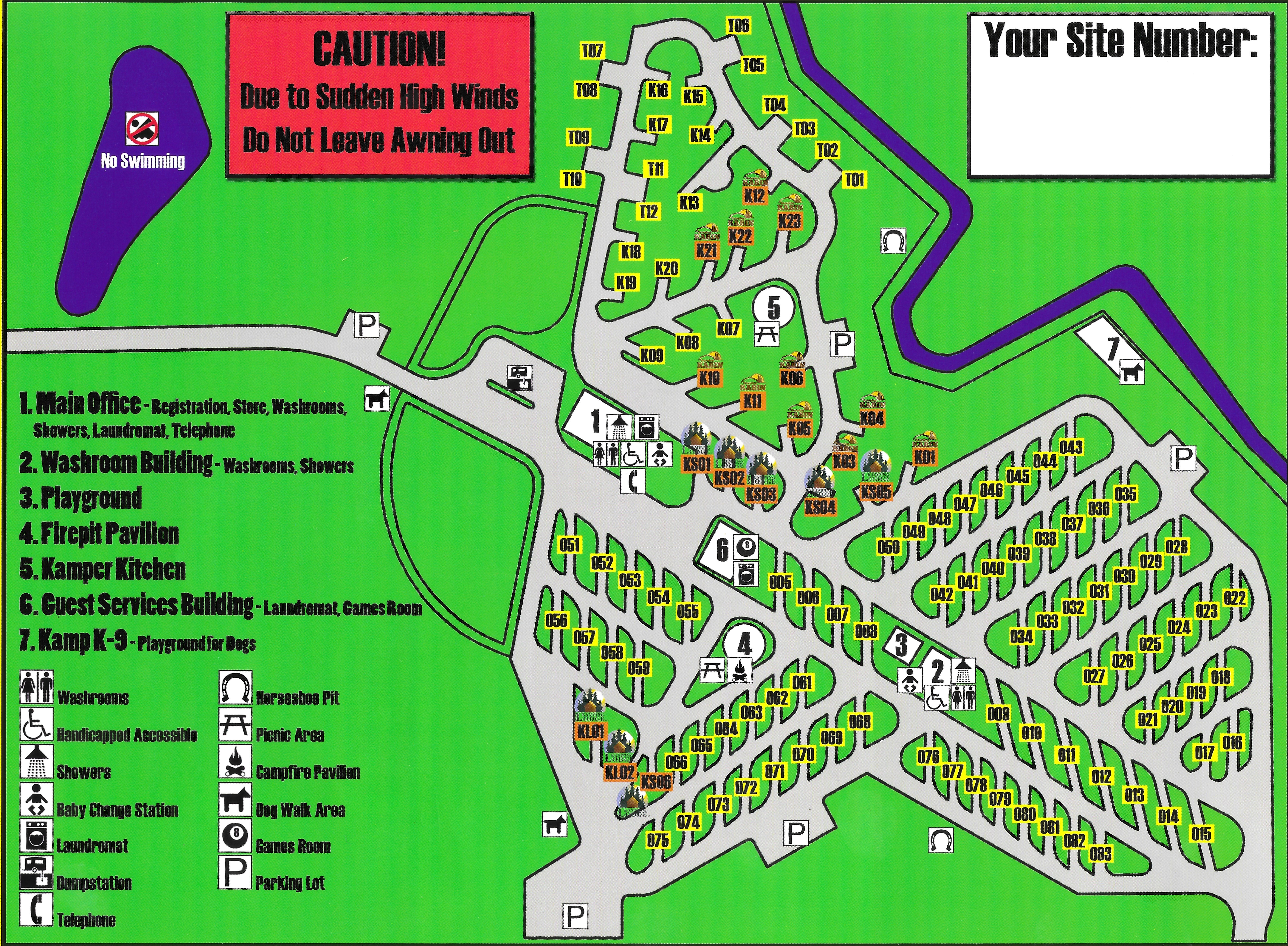 Campground Site Map