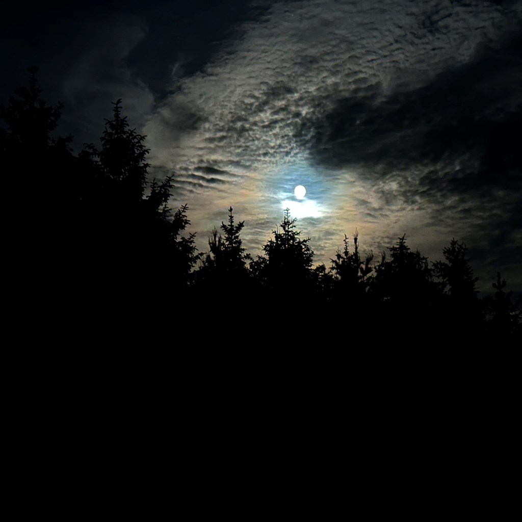 Daytime into Nighttime (Full Moon) at the Hixton/Alma Center