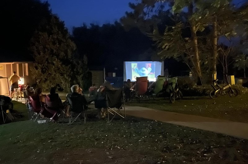 Movie Night at the KOA Photo