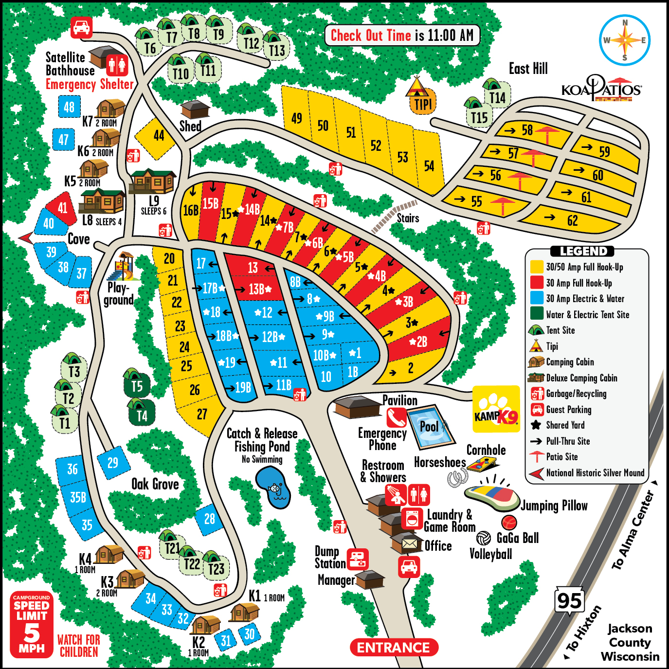 Campground Site Map
