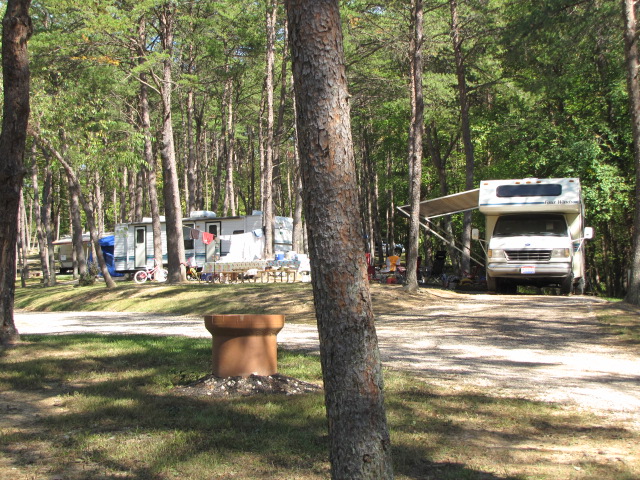 Pull Thru Water/Electric Red Rock Patio Site