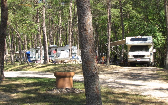 Pull Thru Water/Electric Red Rock Patio Site