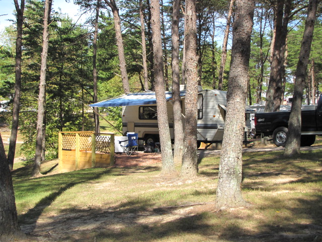 Back In Water/Electric Site with Red Rock Patio