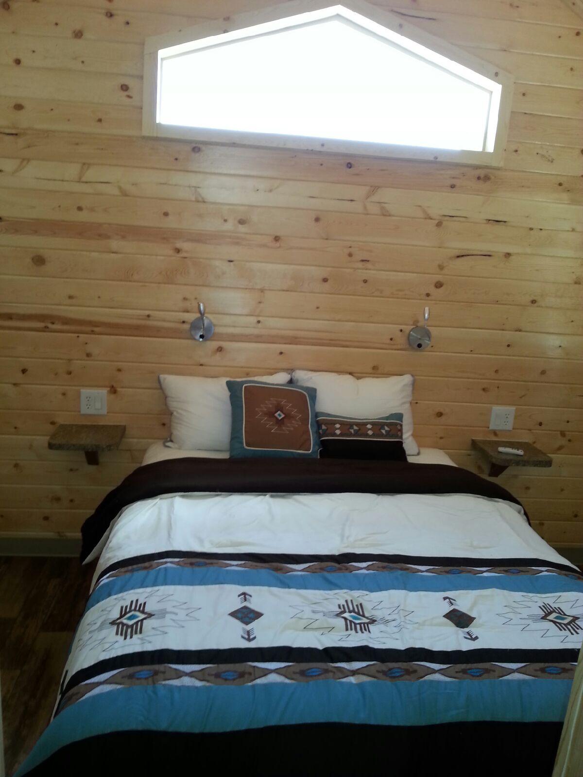 Deluxe Camping Cabin - Lodge's bedroom