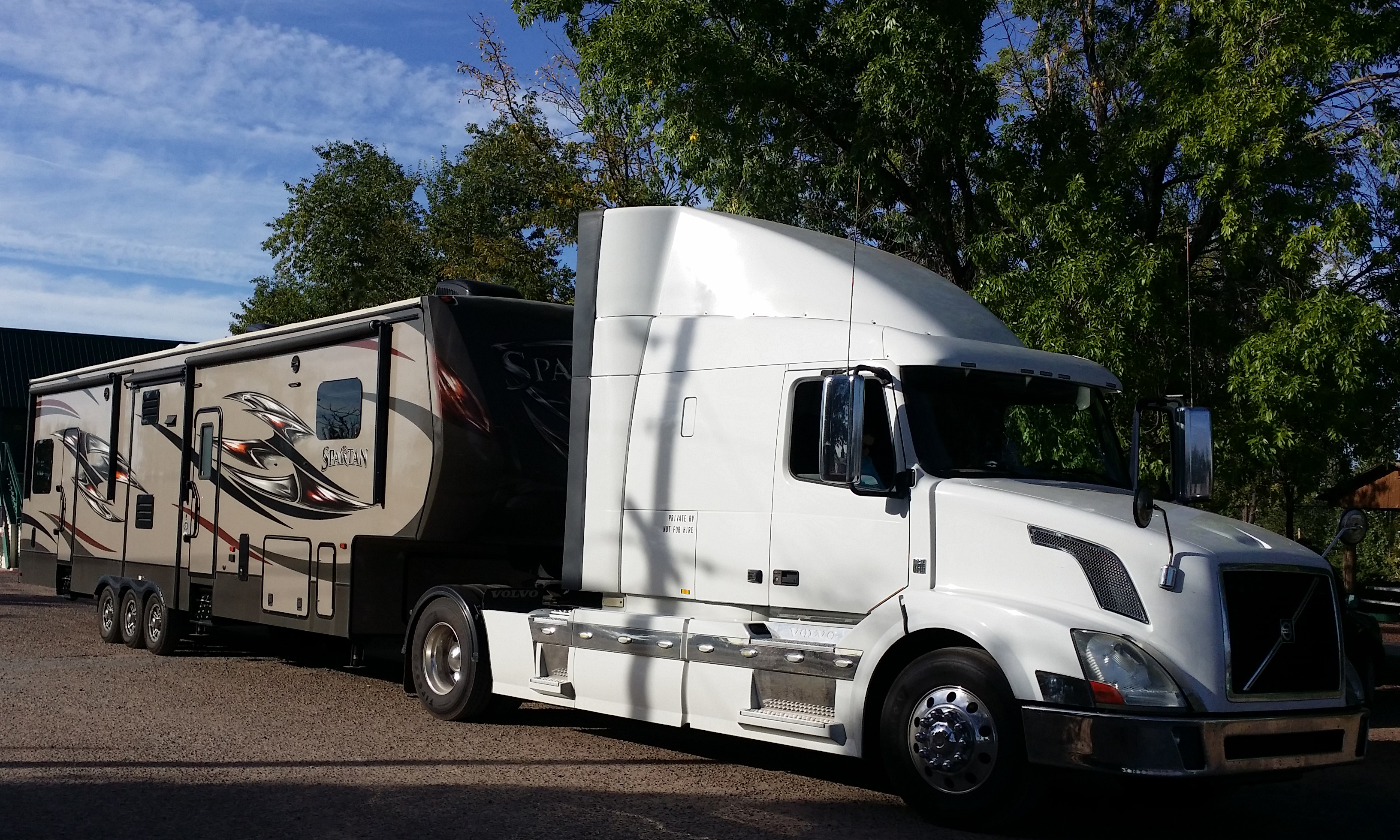 Only a retired truck driver!