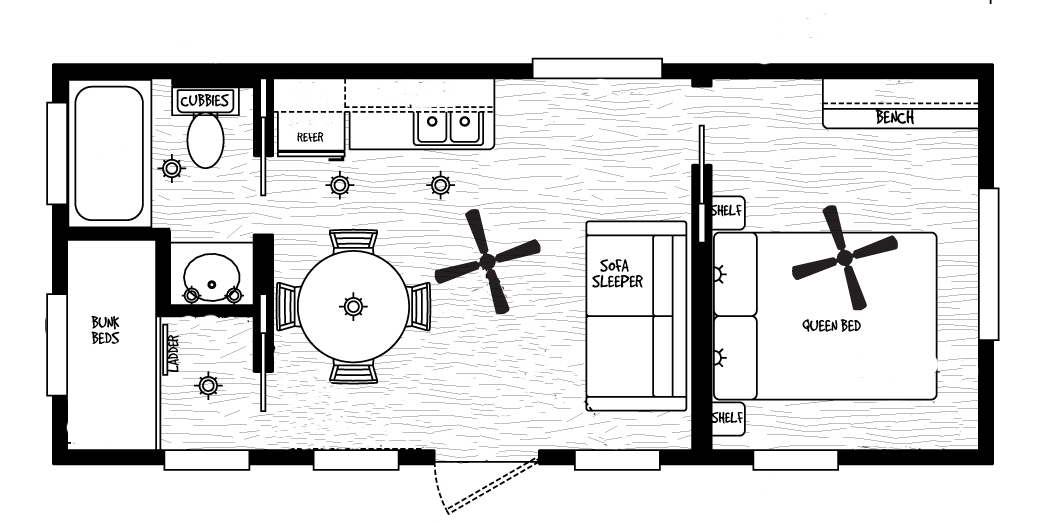 Deluxe Cabin, Chalet with bedroom