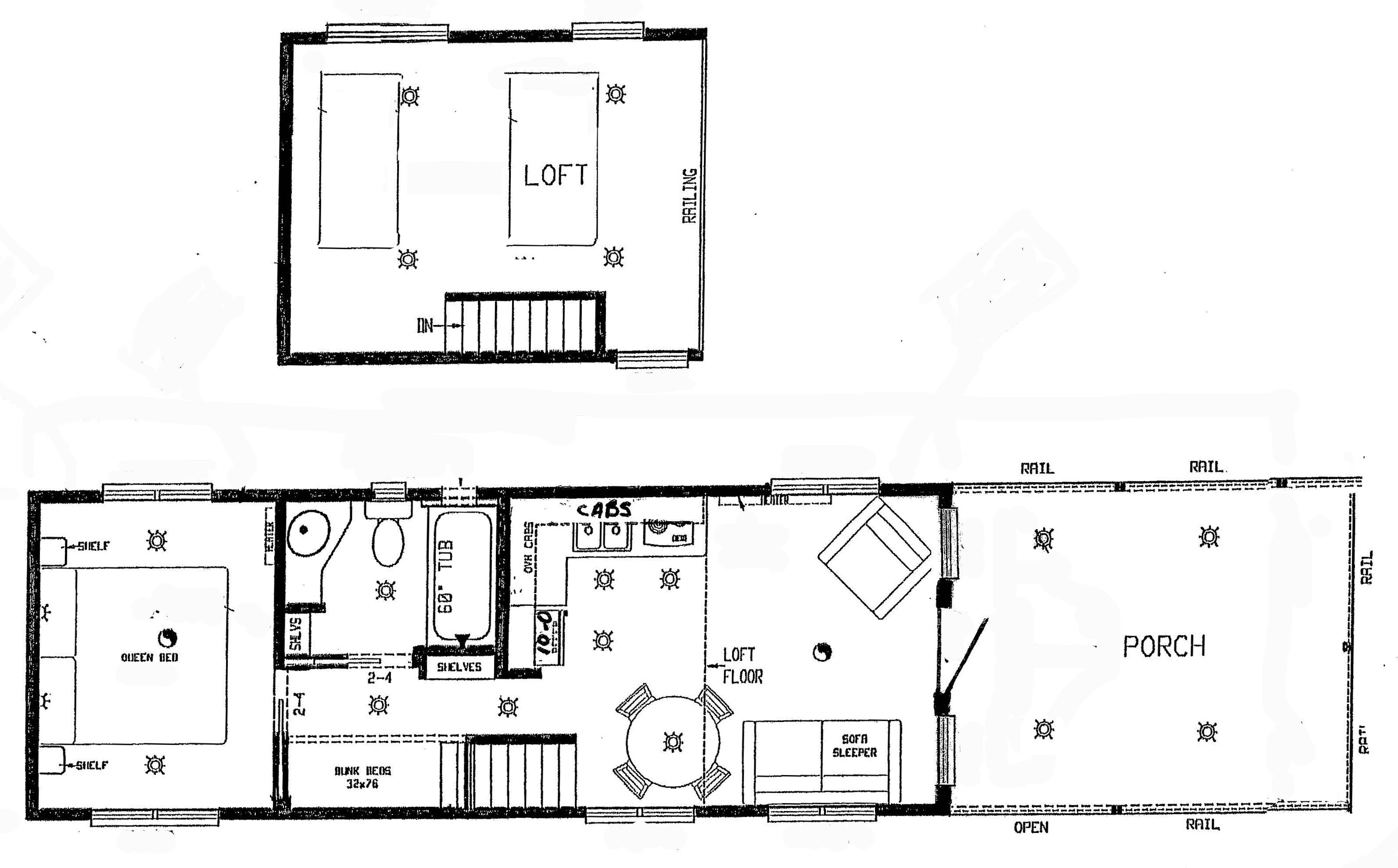 Deluxe Camping Cabin - Lodge, with bedroom & Loft