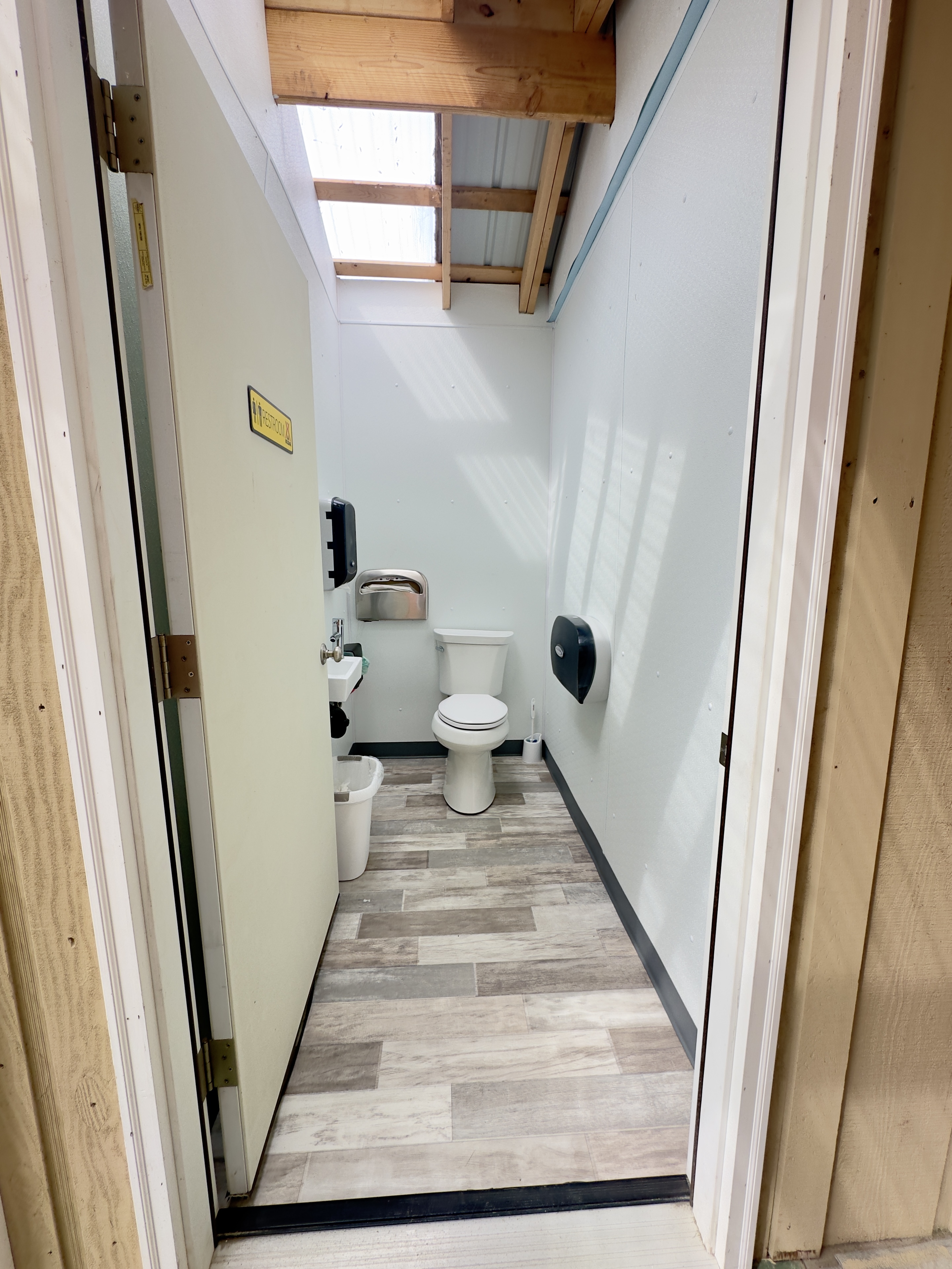 Bathrooms just outside Bunkhouse and Yurt