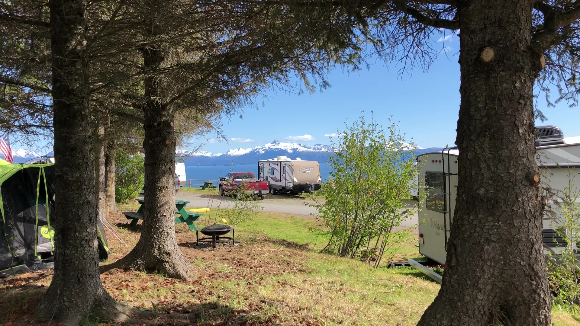 View from our tent sites!