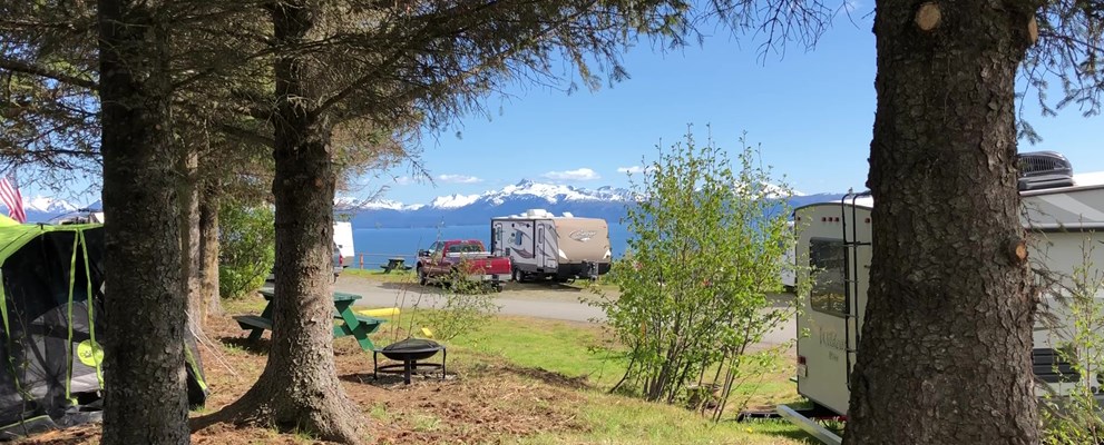 View from our tent sites!