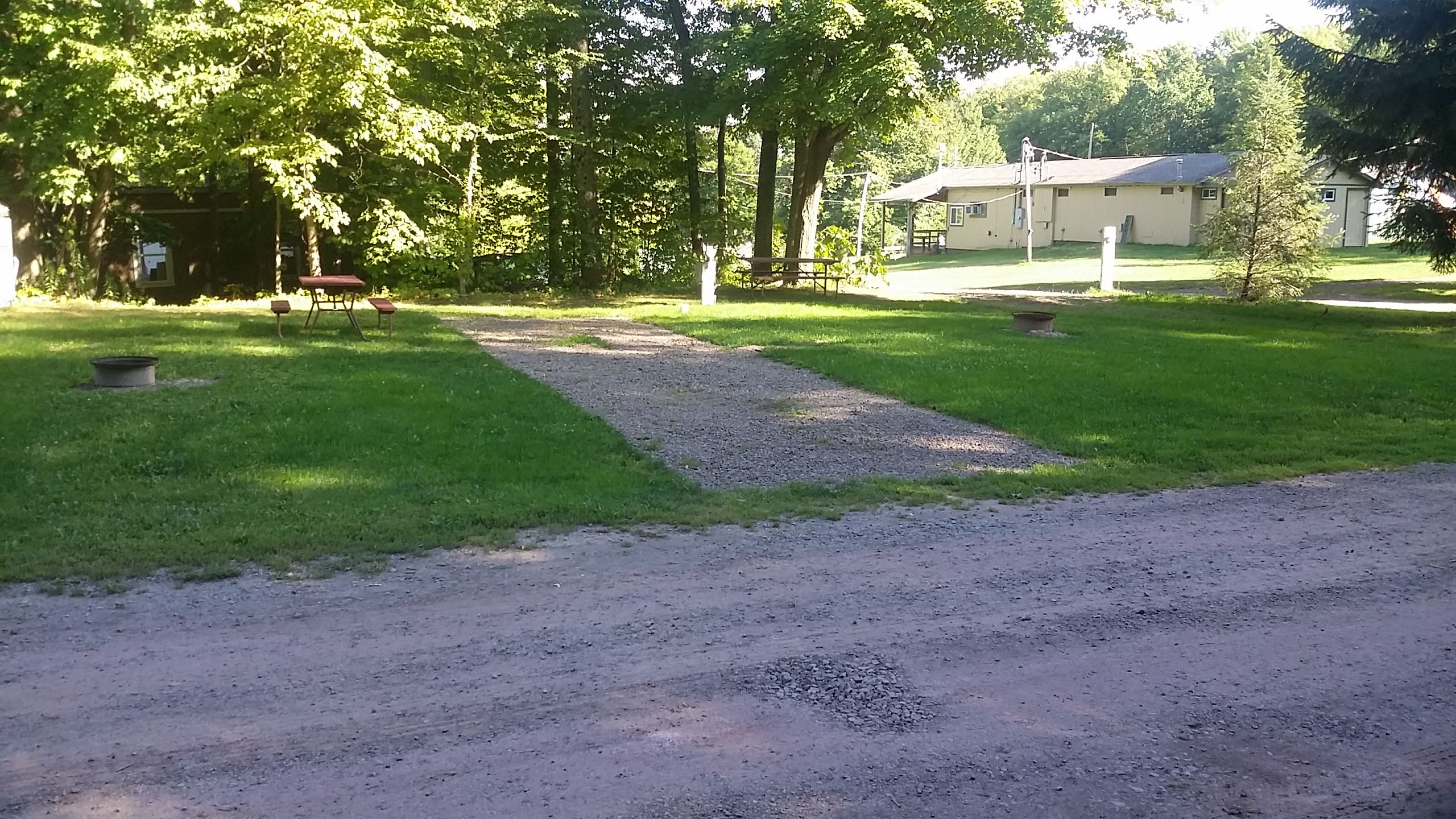 Beautiful back-in full hookup site with privacy and lots of room to stretch