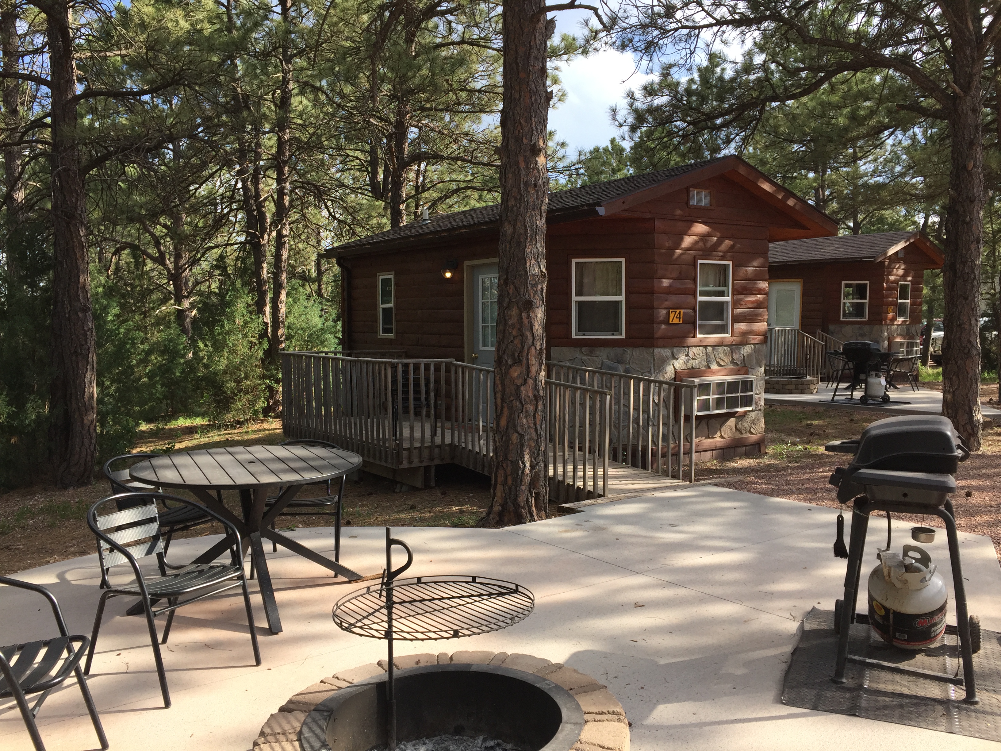 Deluxe cabins - sleep 4 - bring your linens!