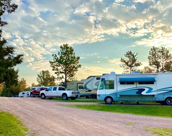 Big Rig Friendly 50 AMP Sites