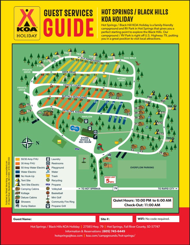 Campground Site Map