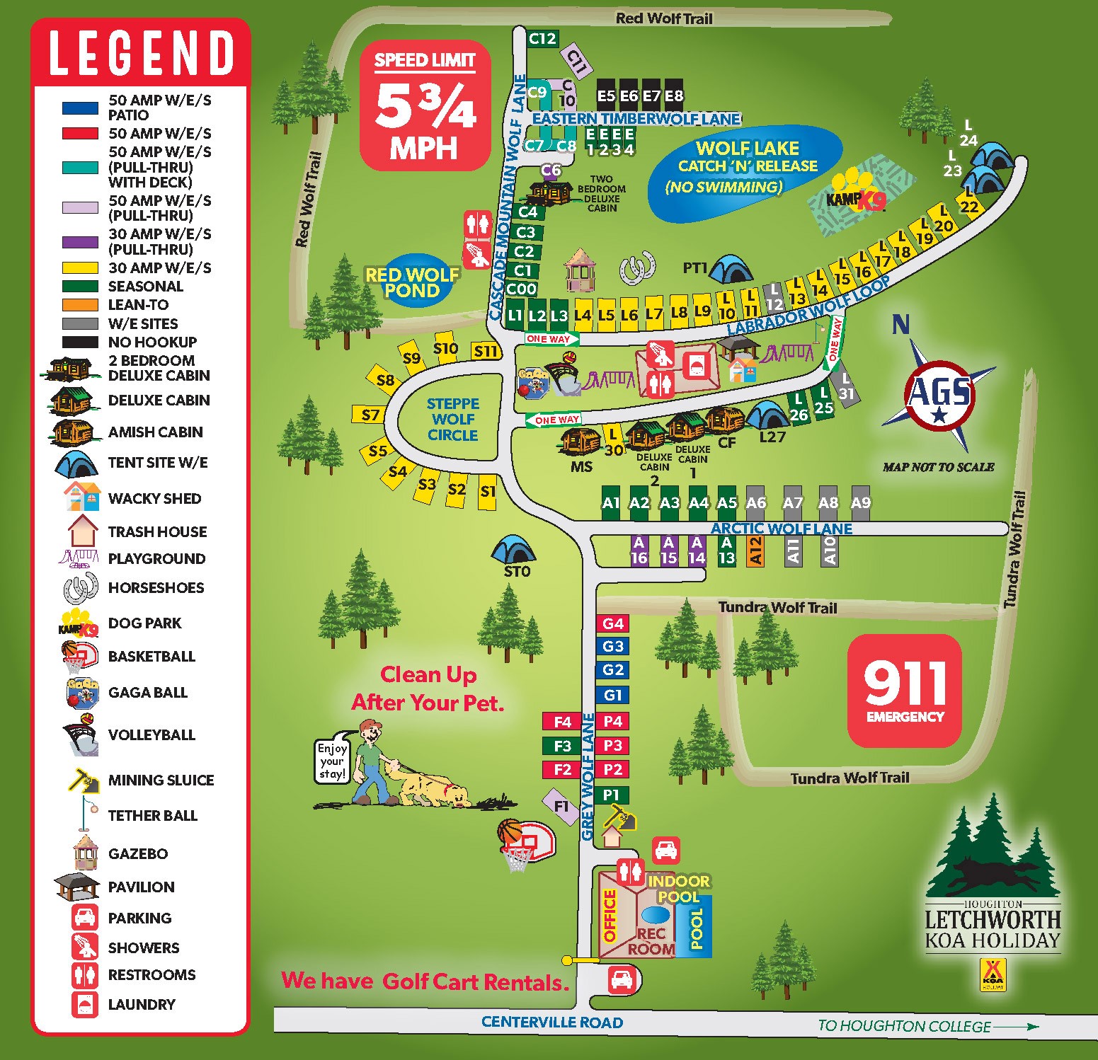 Campground Site Map