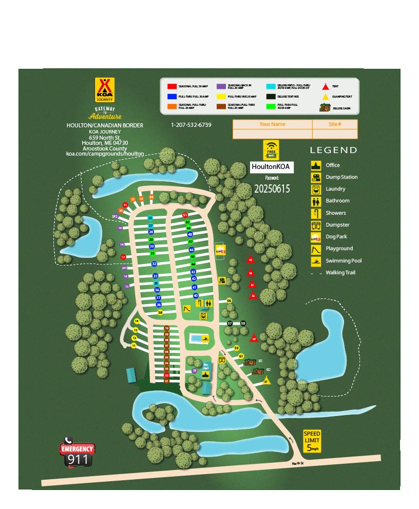 Campground Site Map