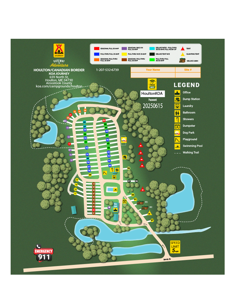 Campground Site Map