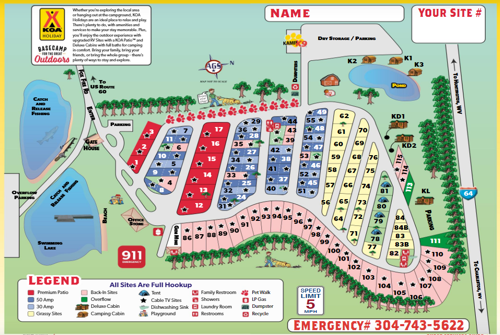 Campground Site Map