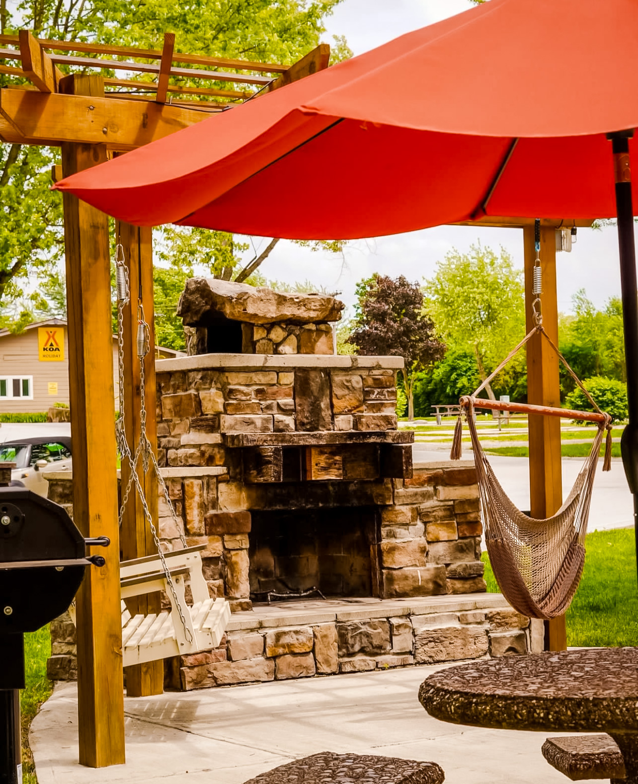 pergola close up