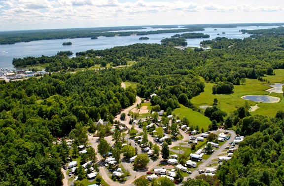 Perfect 1000 Islands Location 1000 islands Ivy Lea KOA Campground