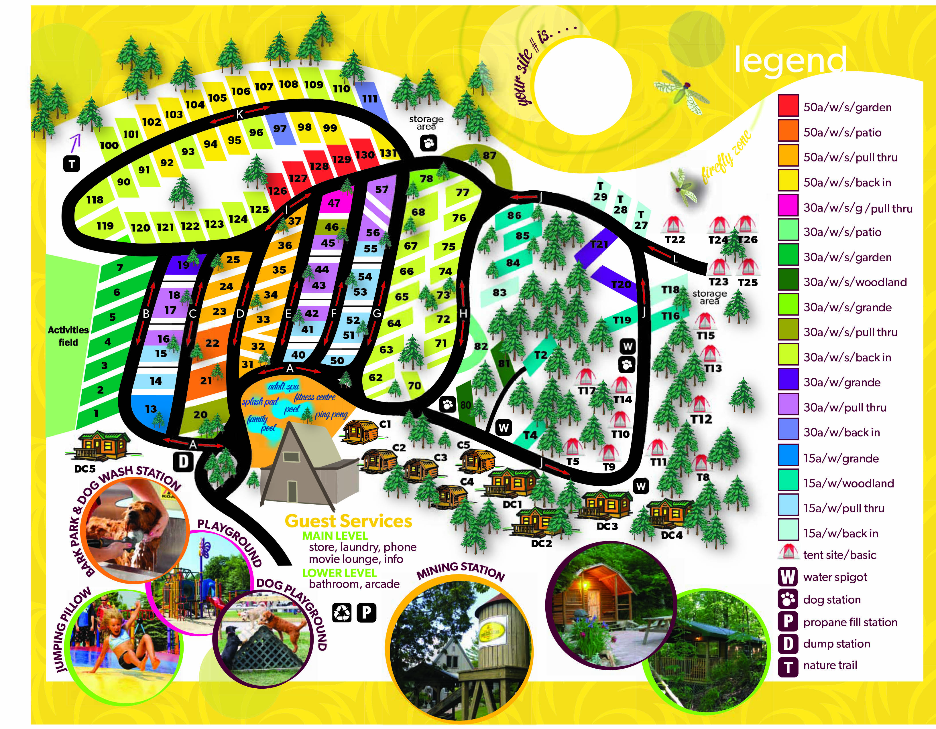 Campground Site Map