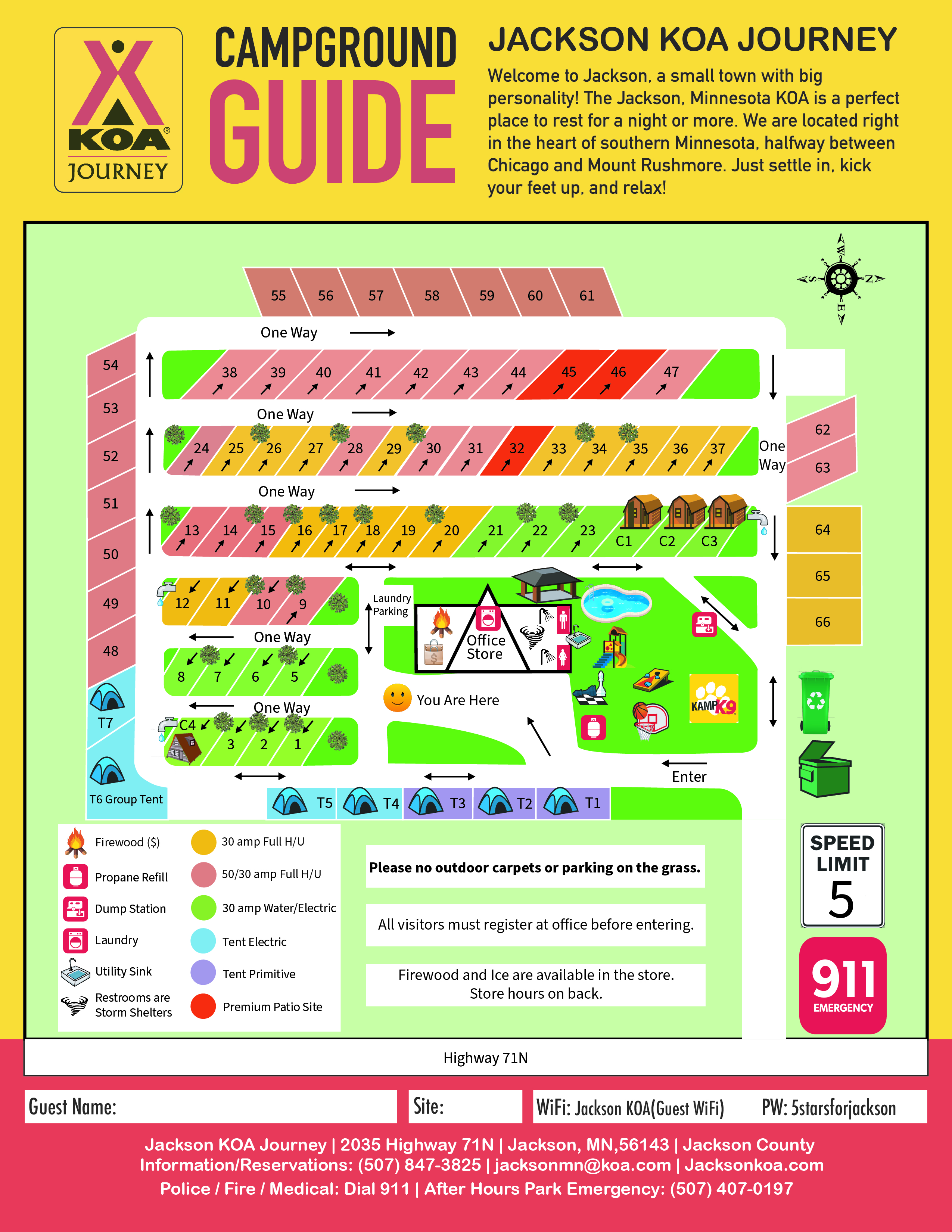Campground Site Map