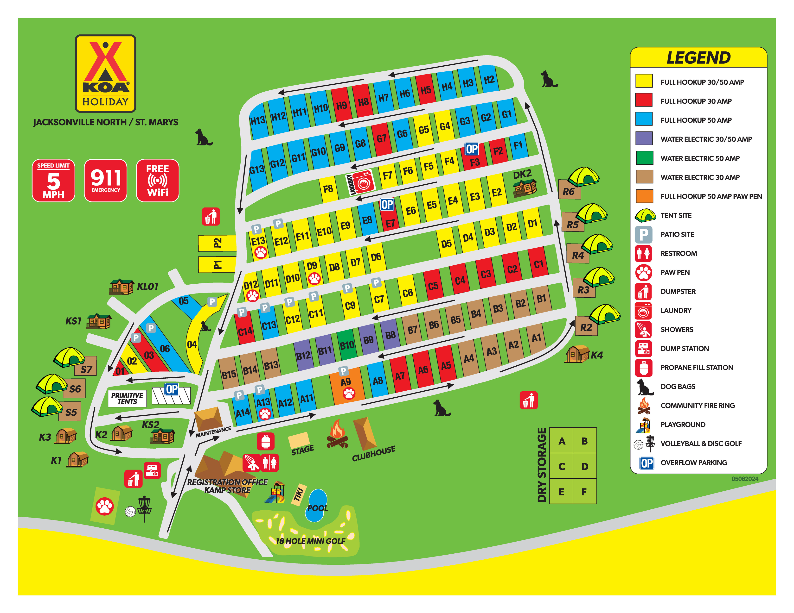 Campground Site Map