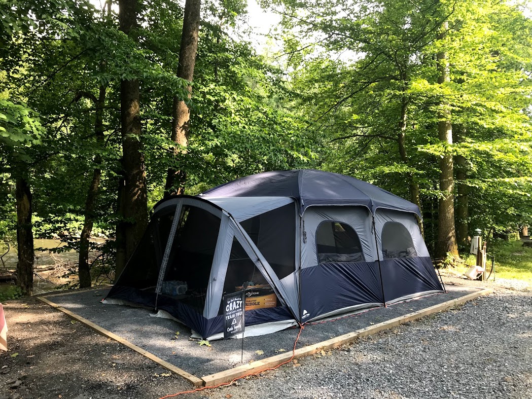 T01, Water & elec. tent site along creek