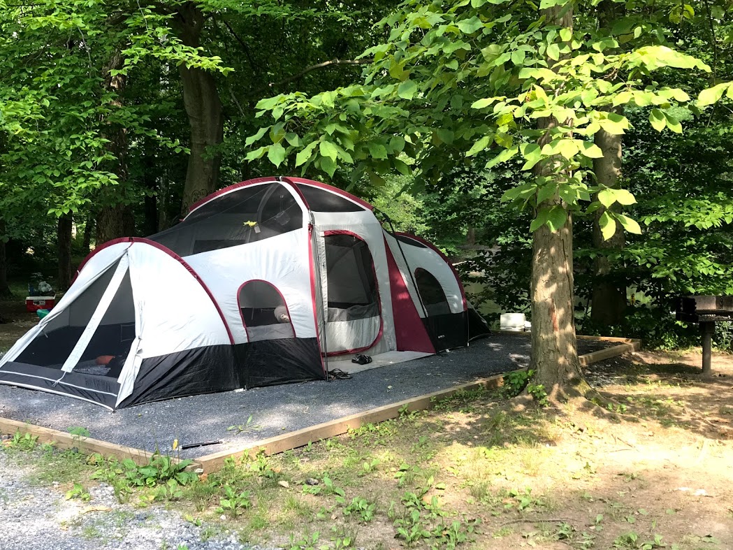 creekside tent site with electric only