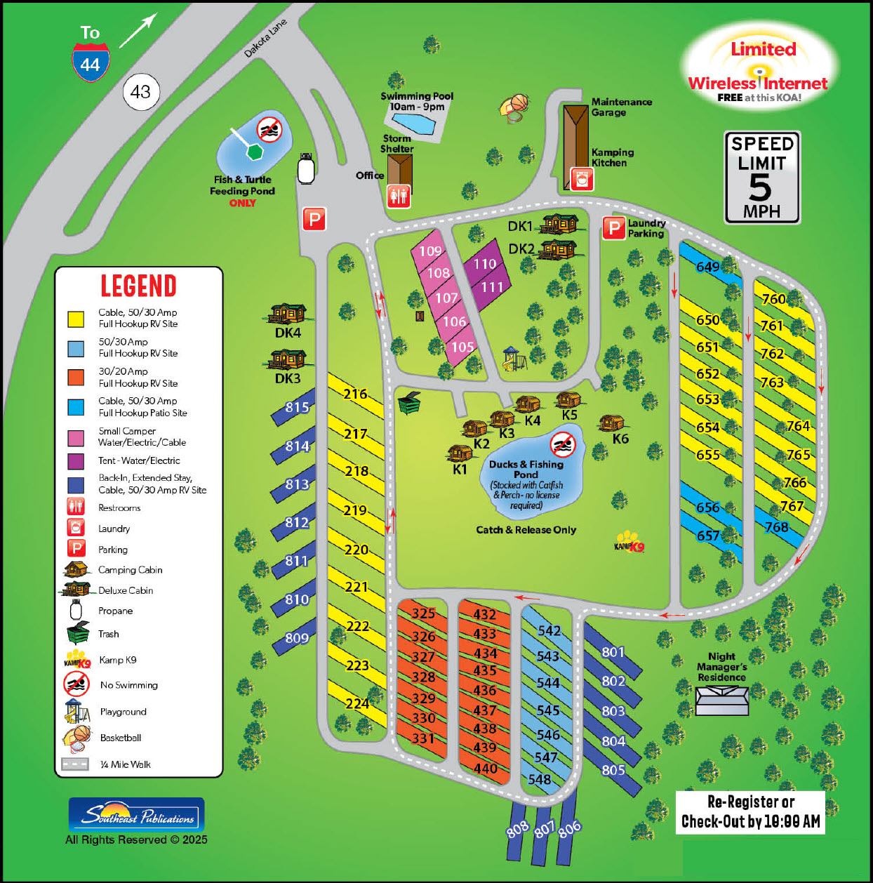 Campground Site Map