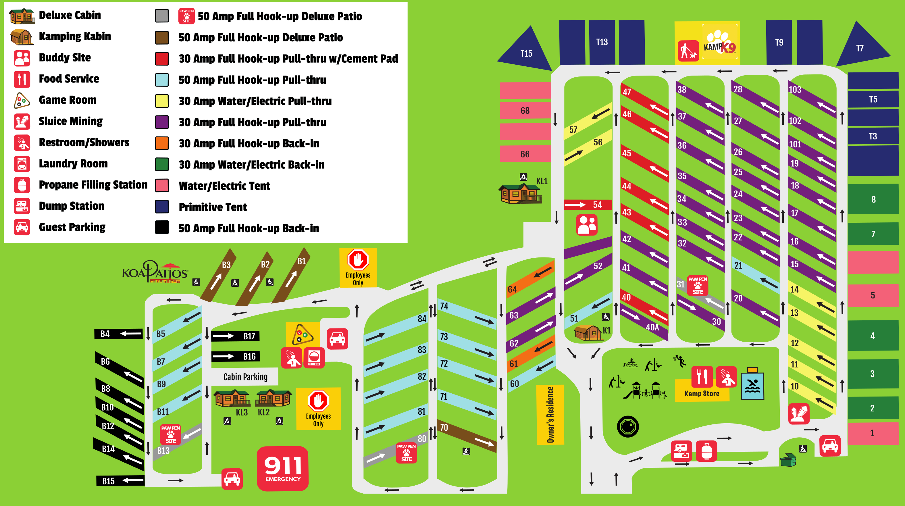 Campground Site Map
