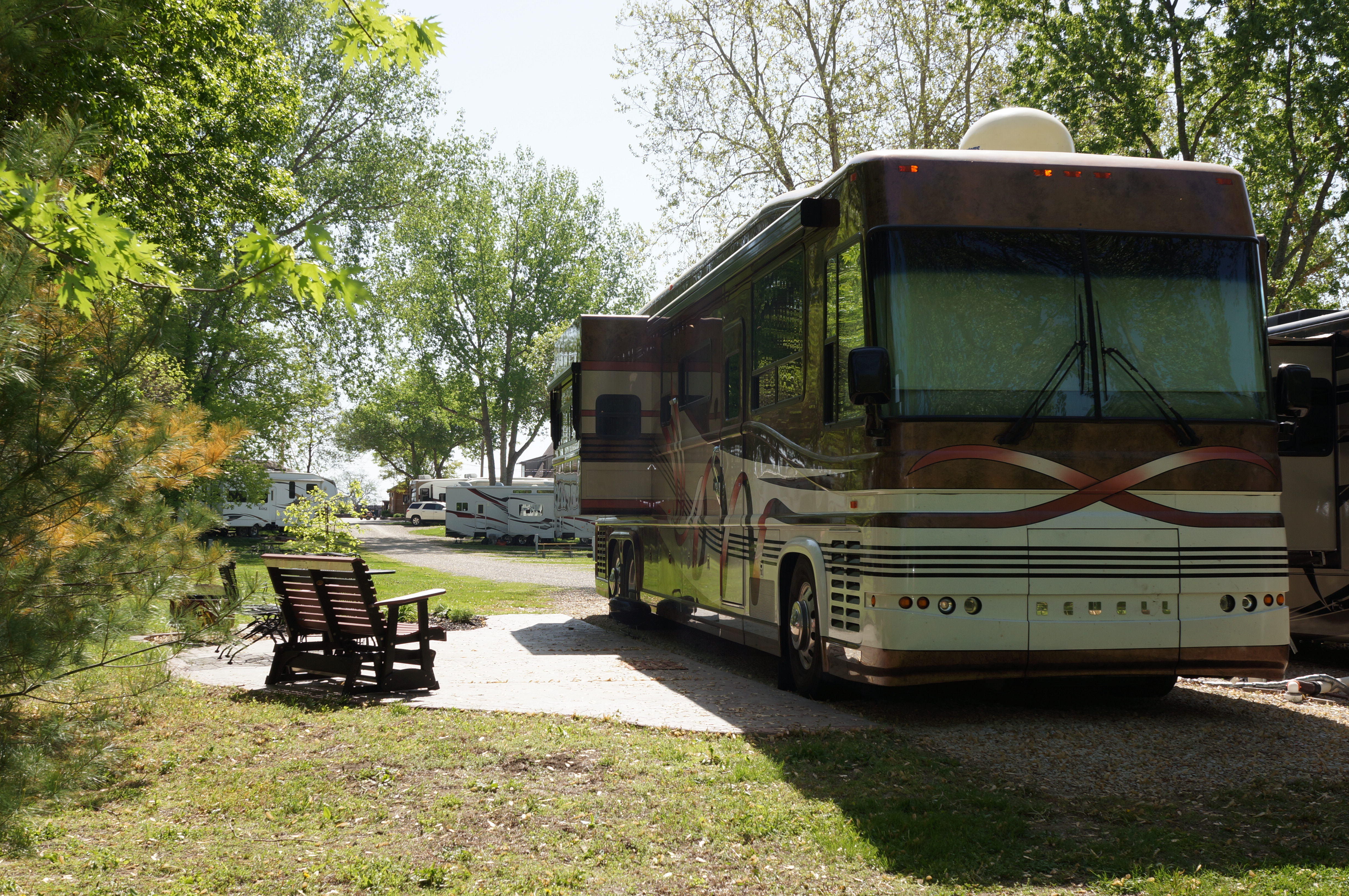 Pull In patio site